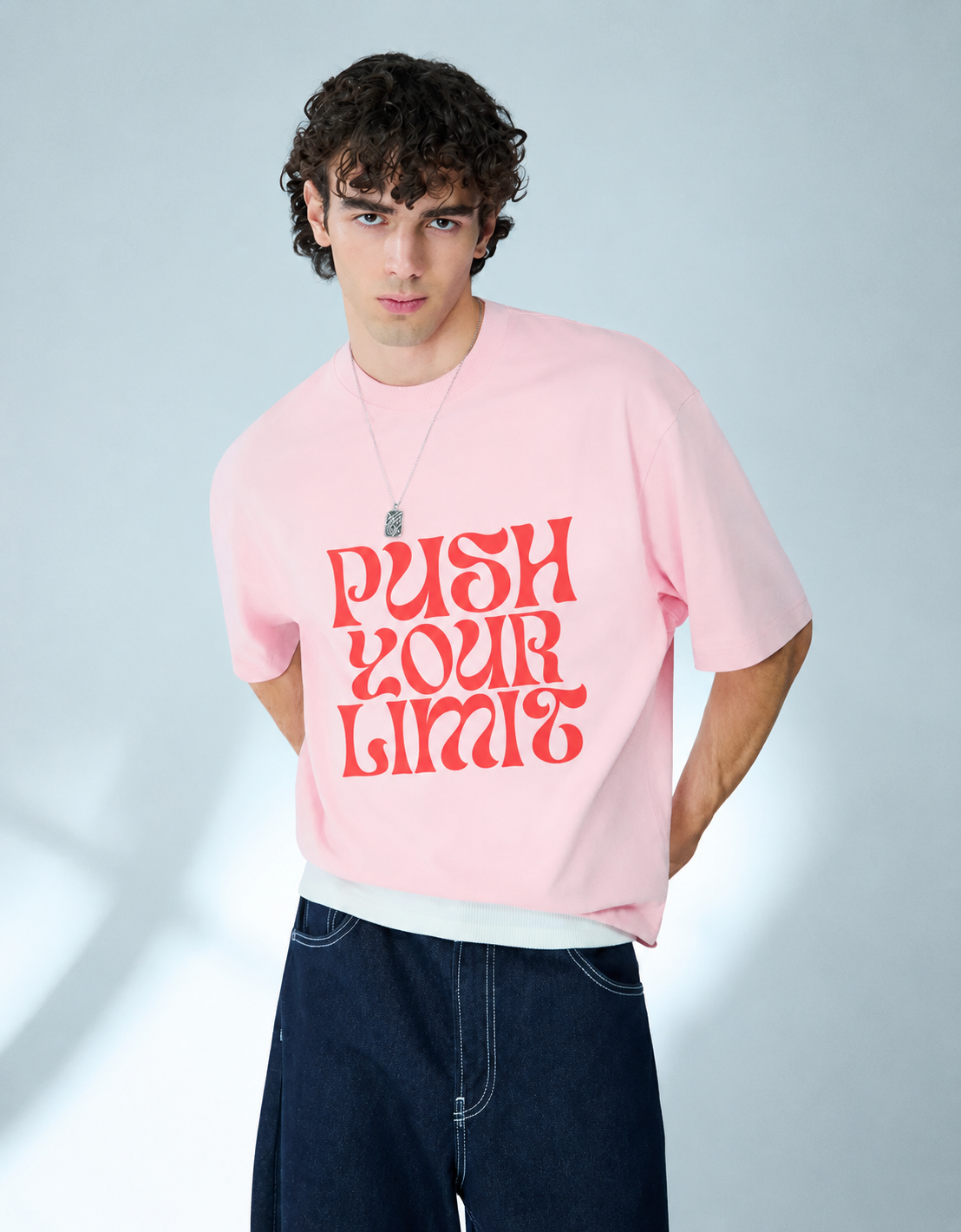 Push Your Limit Boxy Tee – Baby Pink (Limited Edition | 400 Pieces)