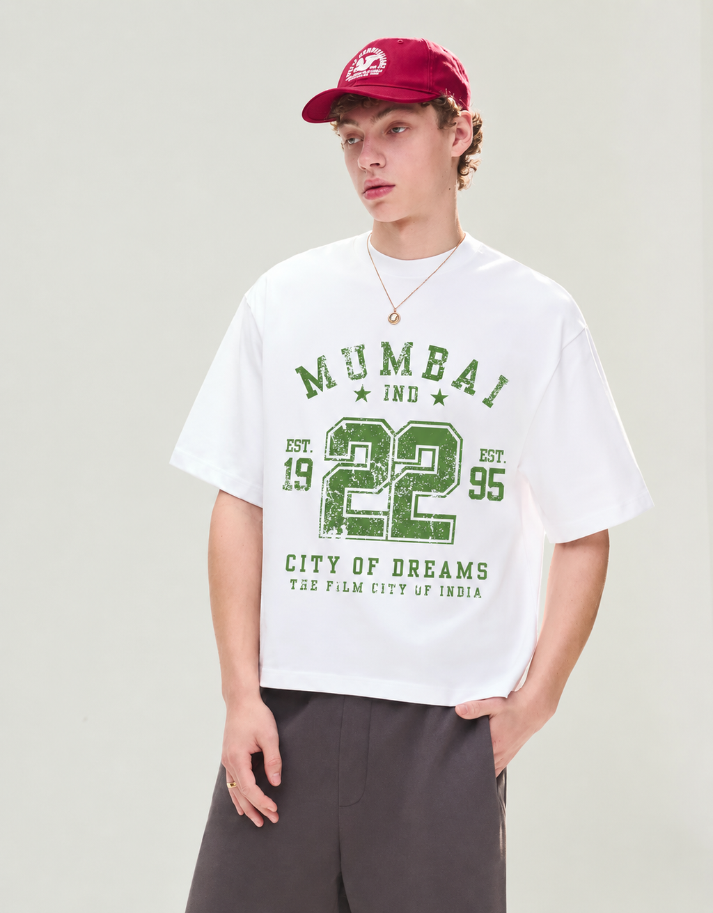 Mumbai '95 Boxy Tee – White (Limited Edition | 400 Pieces)